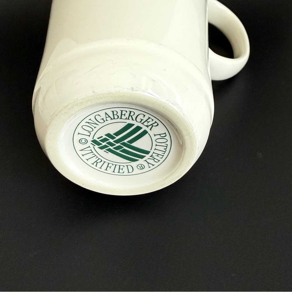 Longaberger Tall ivory Coffee Mug - Picture 4 of 6